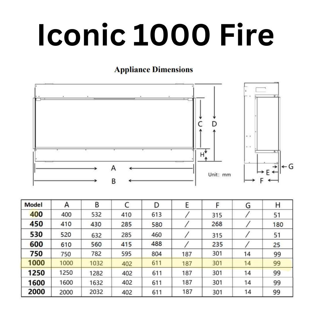 Iconic 1000 Electric Fire