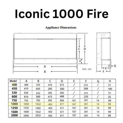 Iconic 1000 Electric Fire