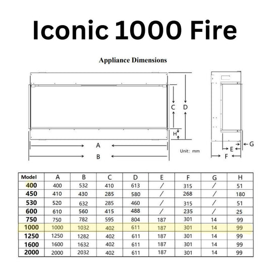 Iconic 1000 Electric Fire