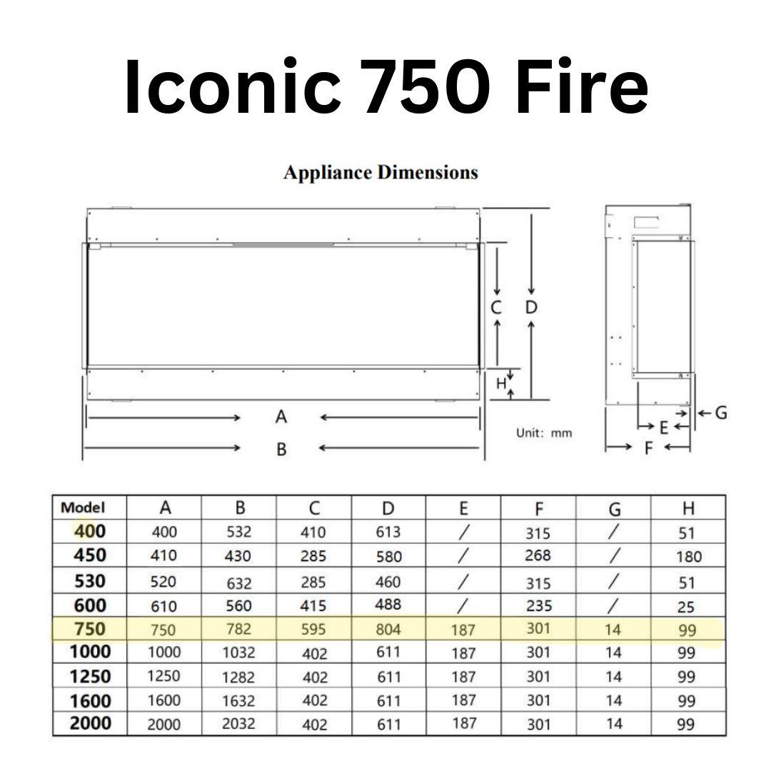 Iconic 750 Electric Fire