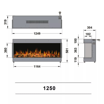 Ilektro 1250 Landscape Dimensions