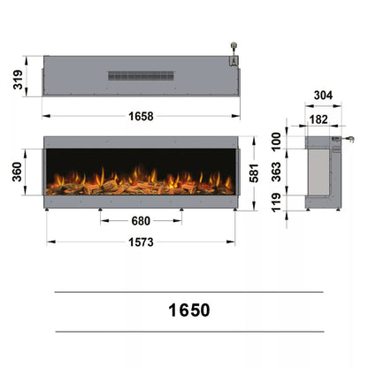 Ilektro 1650 Landscape Electric Fire