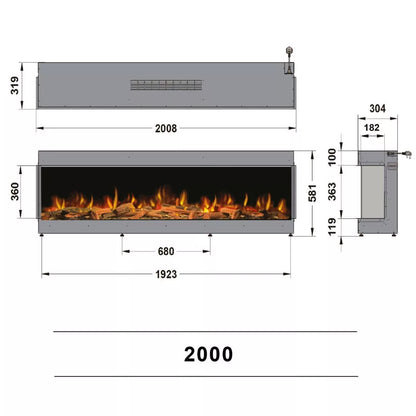 Ilektro 2000 Landscape Electric Fire