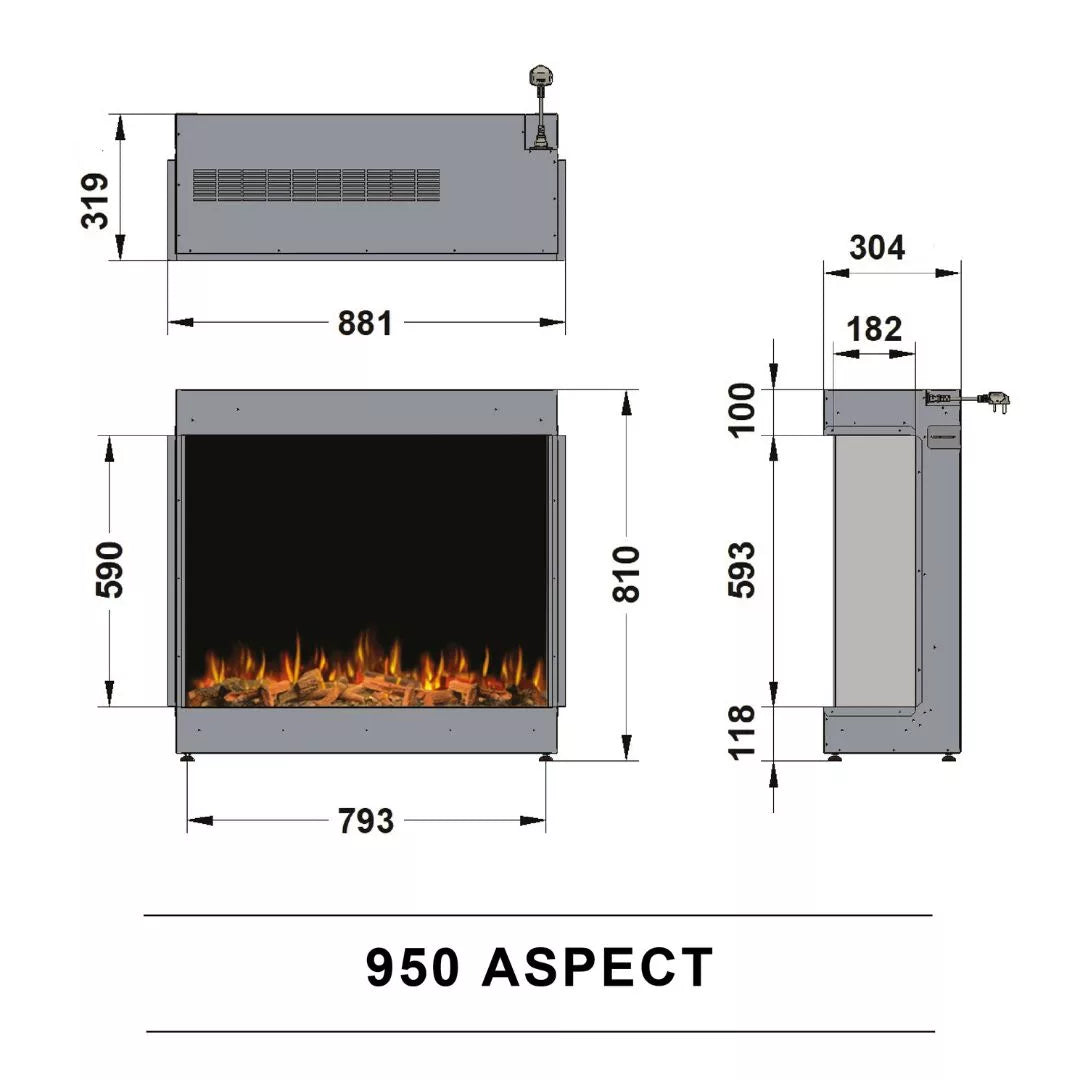 Ilektro 950 Landscape Dimensions
