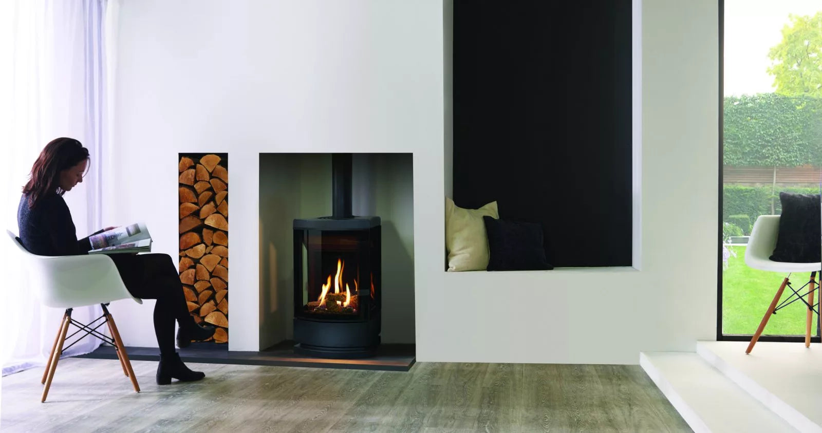 Gazco Loft Log Effect Conventional LPG Stove