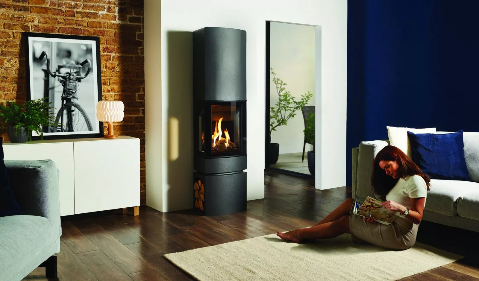 Gazco Loft Log Effect Conventional LPG Stove