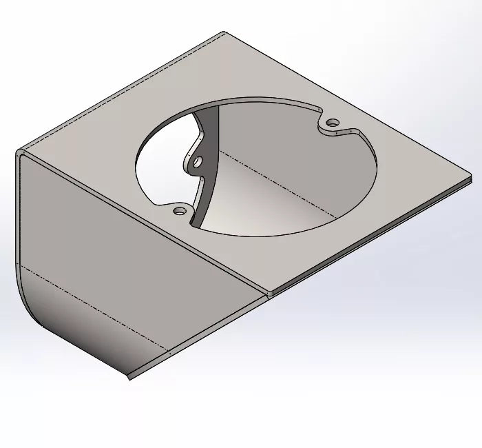 Mendip Stoves 125mm Rear Flue Vertical Extension