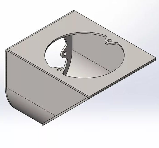 Mendip Stoves 125mm Rear Flue Vertical Extension