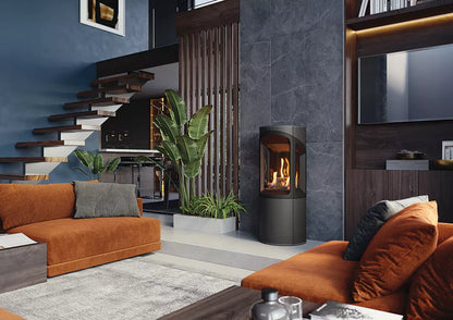 Gazco Onyx Liv 3 Conventional Flue Natural Gas Stove