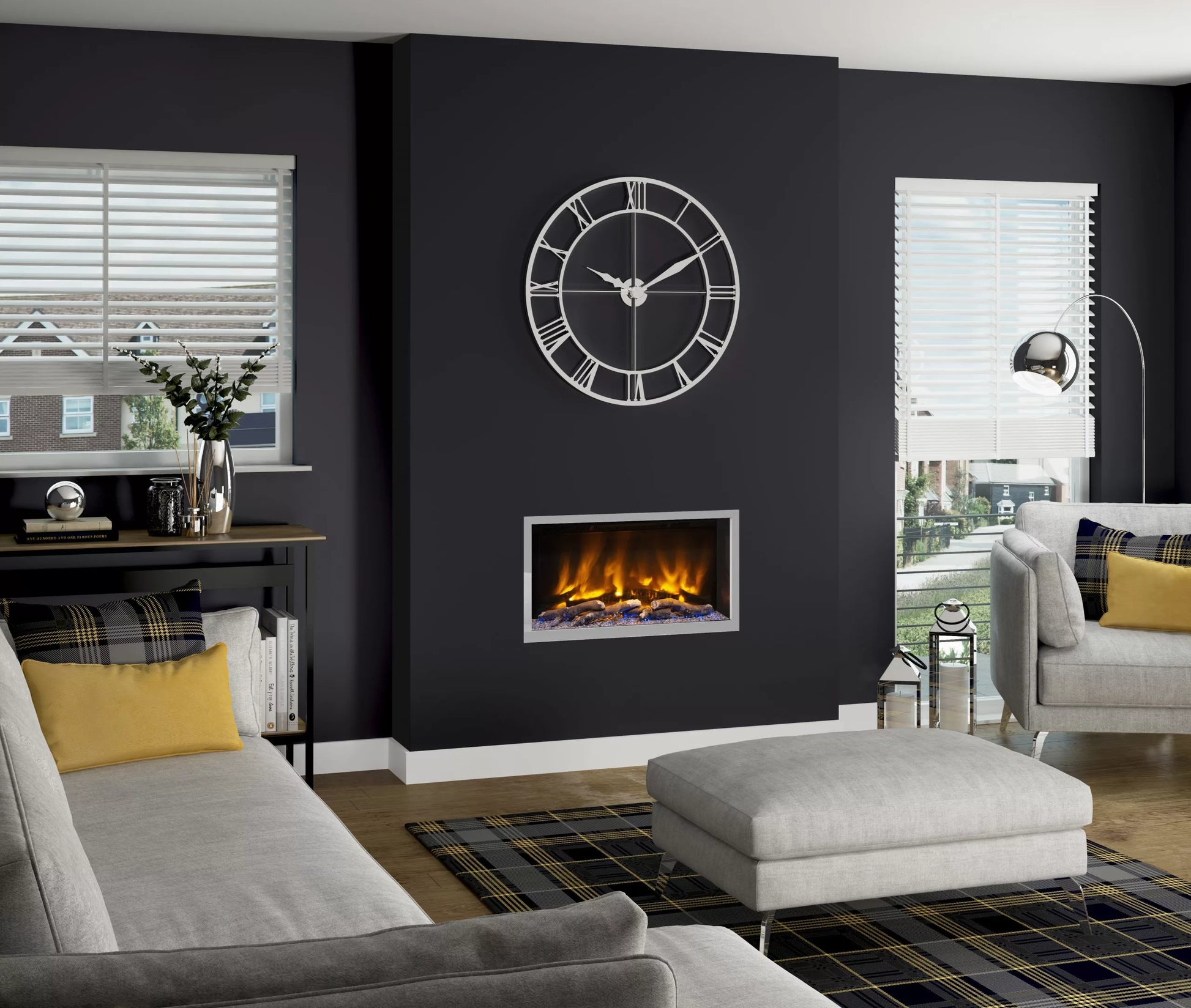 Elgin & Hall Pryzm 5D Hole in the wall Electric Fire Volta 32"