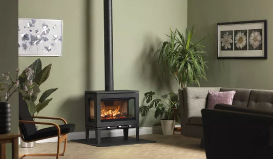 Purevision Linear LPV8 3 Sided 8kW Wood Stove