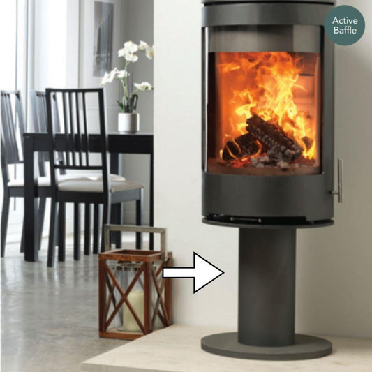Purevision Black PVR Cylinder High Pedestal Stand