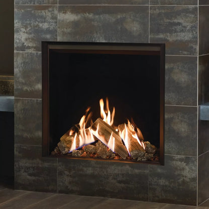 Gazco Reflex 75T Black Reeded Balanced Flue LPG Fire