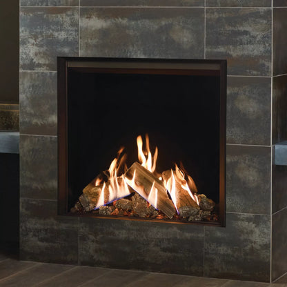 Gazco Reflex 75T Black Reeded Balanced Flue LPG Fire