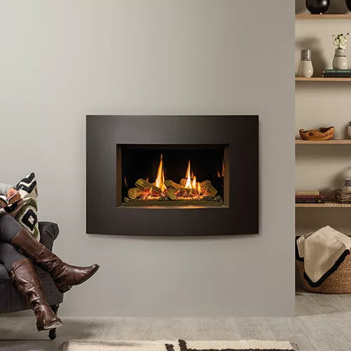 Verve XS Front/Frame in Graphite for the Gazco Riva2 600 Gas Fire