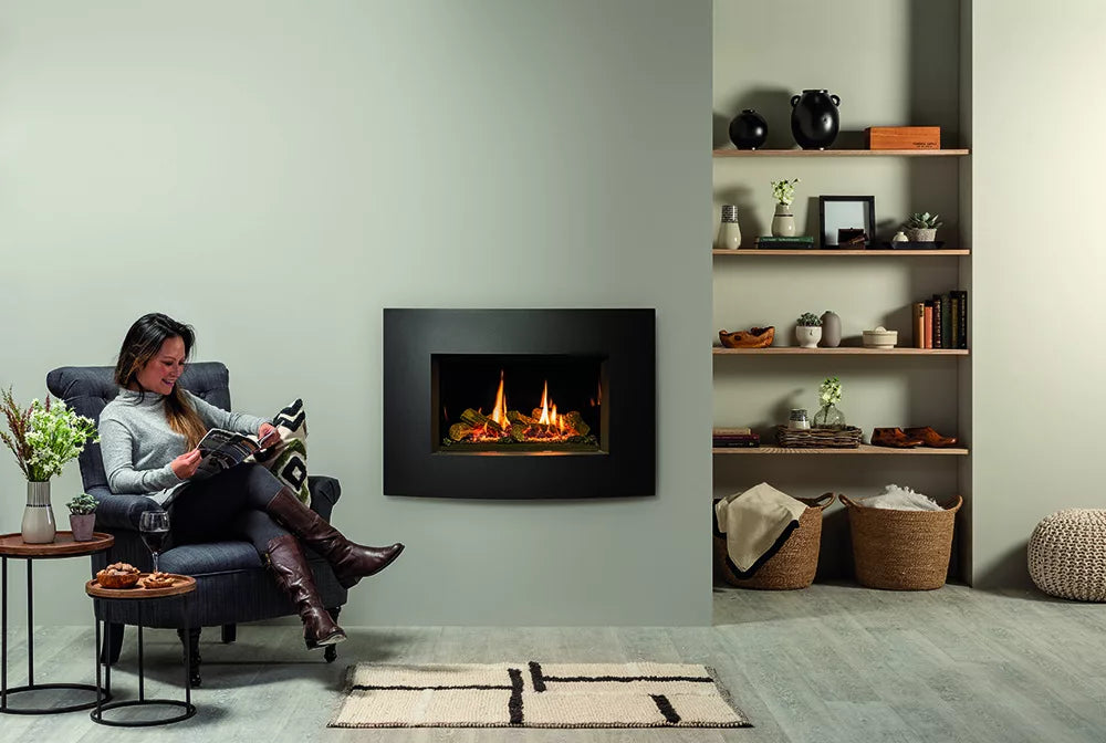 Verve XS Front/Frame in Graphite for the Gazco Riva2 600 Gas Fire
