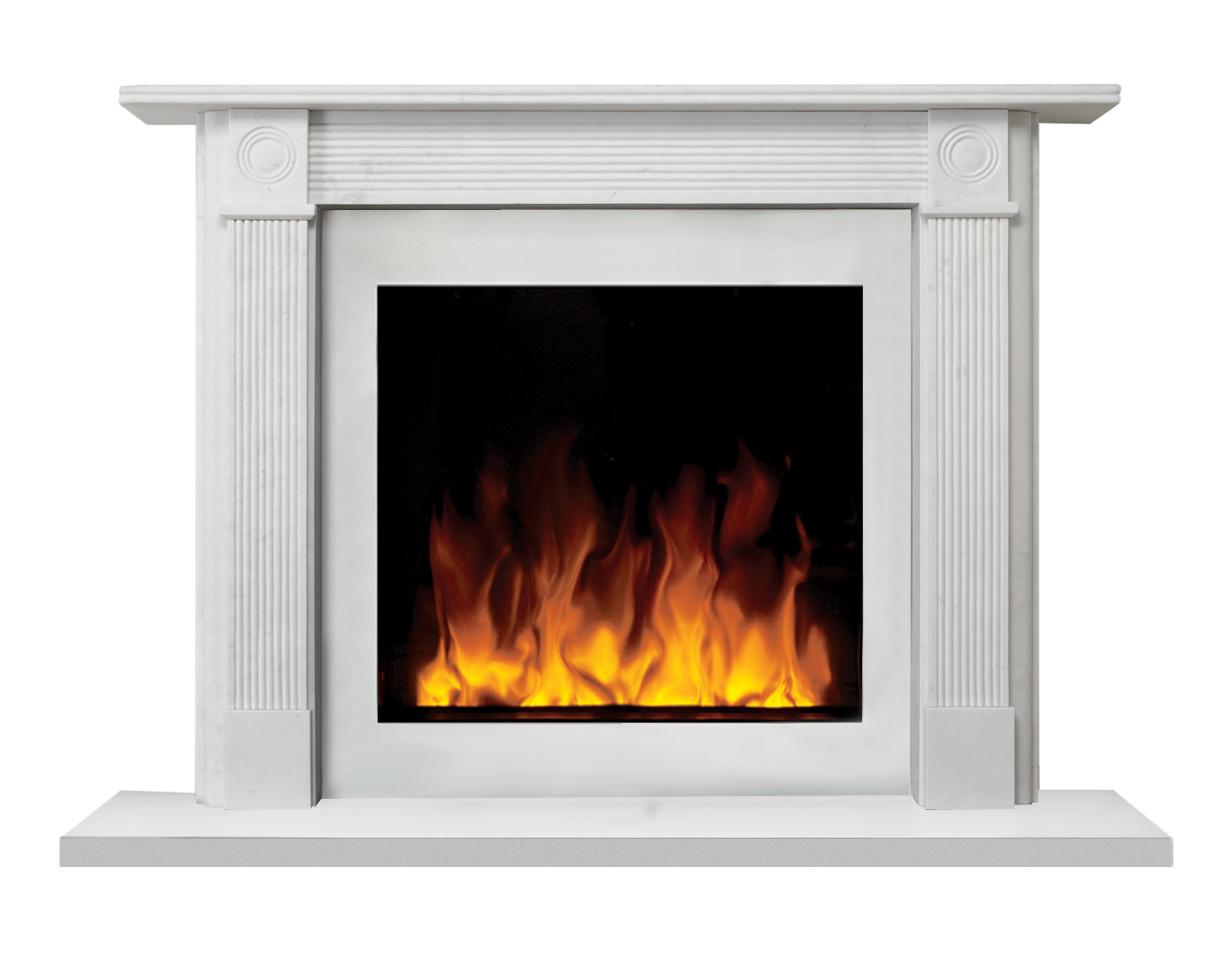 Gazco Georgian Roundel Limestone Mantel