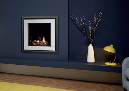 Gazco Riva2 600HL Black Glass Conventional Flue LPG Fire