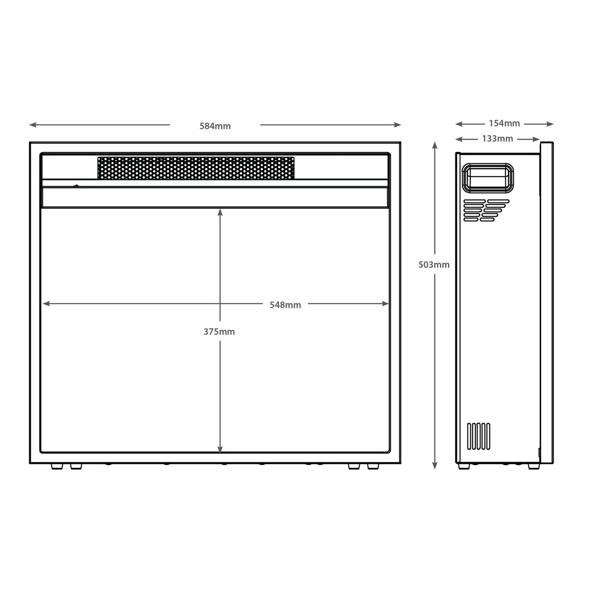 Flare Rodwell 22″ Electric Fire