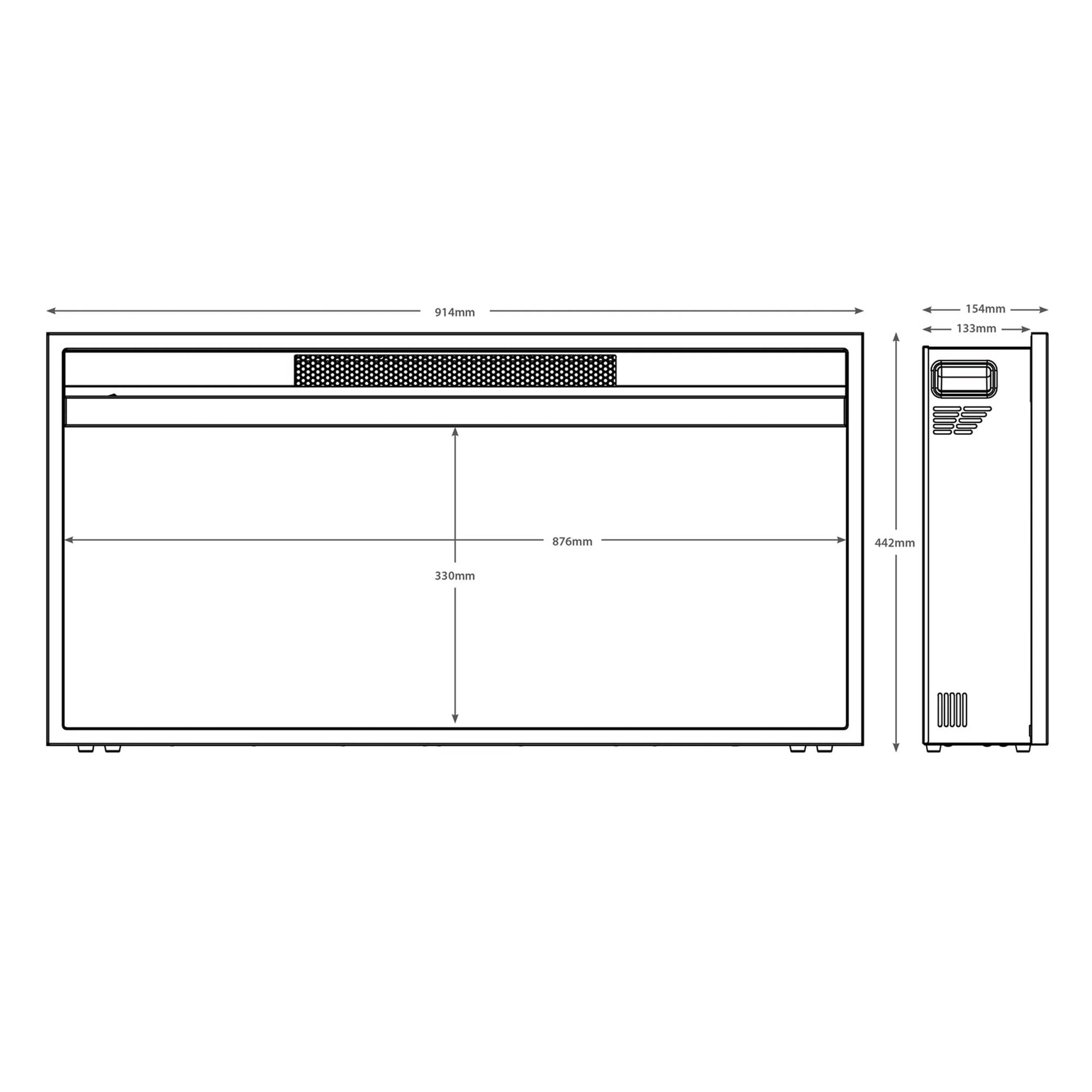 Flare Rodwell 36″ Electric Fire