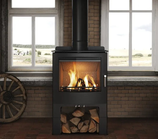 Mendip Woodland Large SE Wood Dual Control Log Store Stove