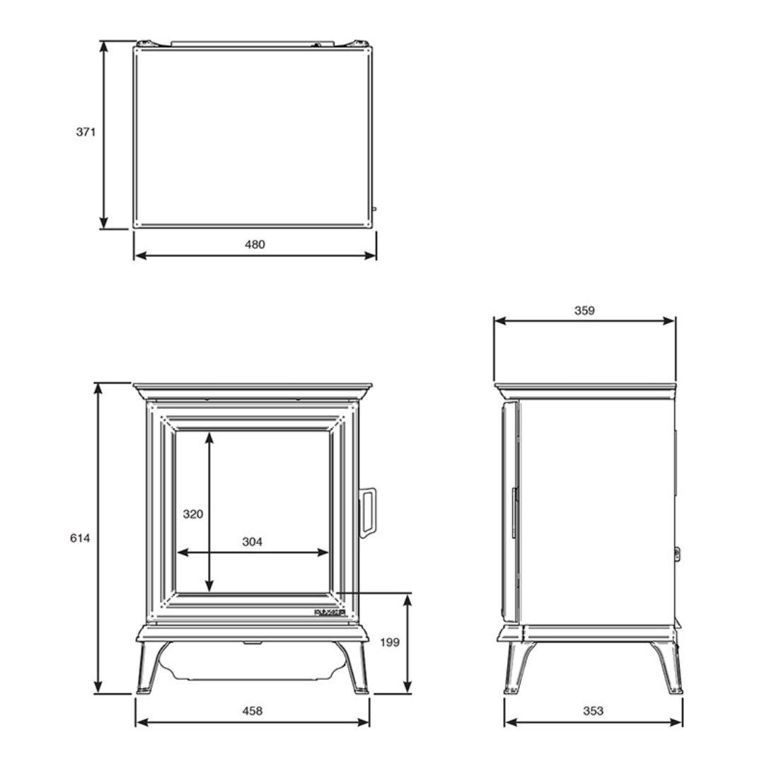 Gazco Sheraton 5 Electric Stove