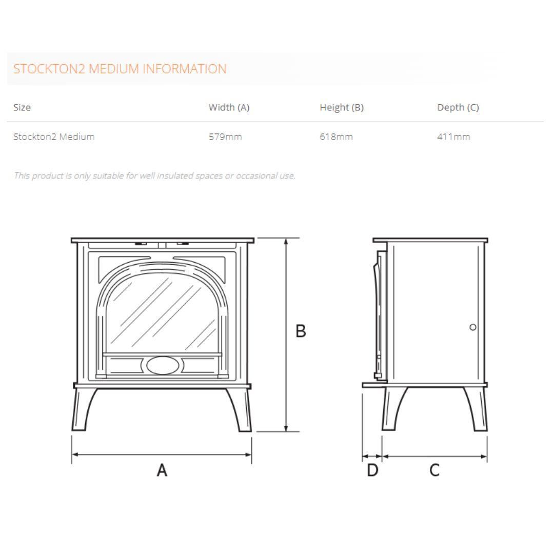 Gazco Stockton2 Medium Electric Stove