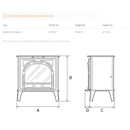 Gazco Stockton2 Medium Electric Stove