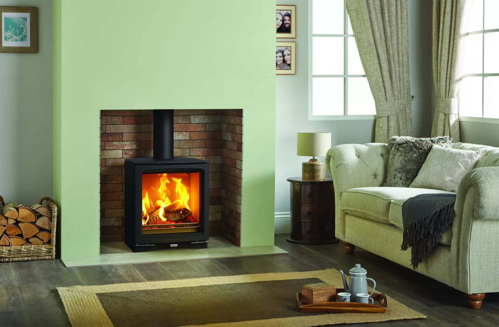 Stovax Vogue Medium Wood Burning Stove with Cast Iron Top Plate