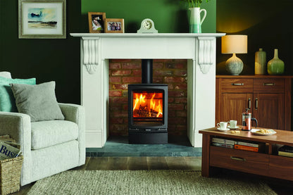 Stovax Vogue Midi Wood Burning Stove with Cast Iron Top Plate