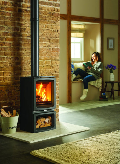 Stovax Vogue Midi Wood Burning Stove with Cast Iron Top Plate