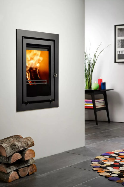 Westfire Uniq 35 SE Inset Multi Fuel Stove with 4 Sided Frame