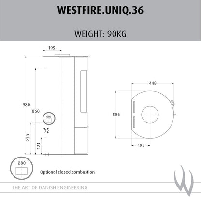 Westfire Uniq 36 Wood Stove