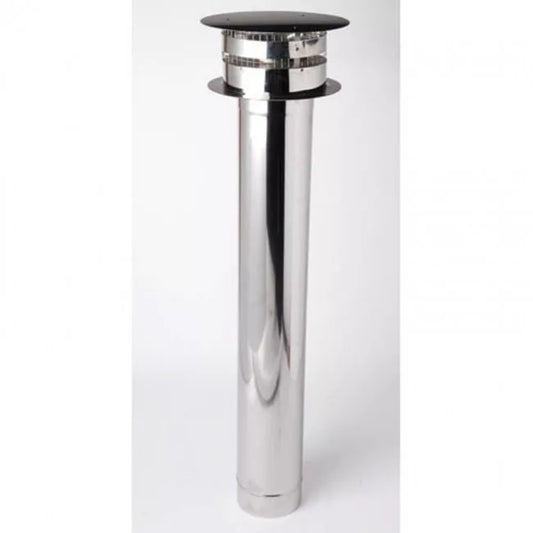 Gazco Balanced Flue Stainless Steel Vertical Flue Terminal (Roof)