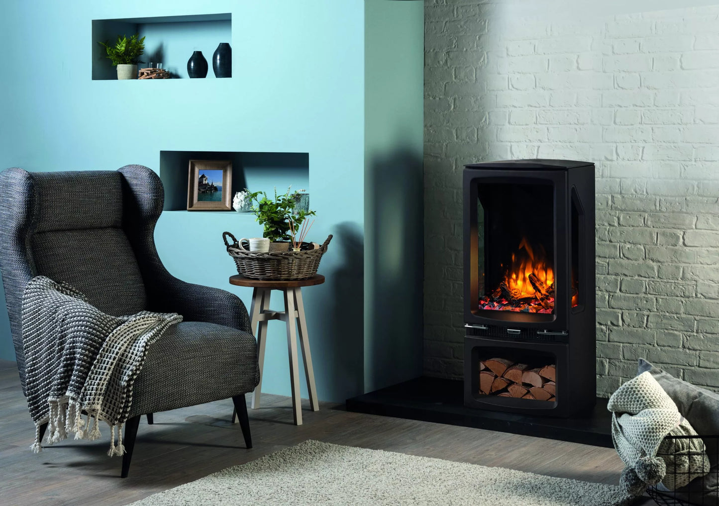 Gazco Vogue Midi T Midline 3 Sided Electric Stove