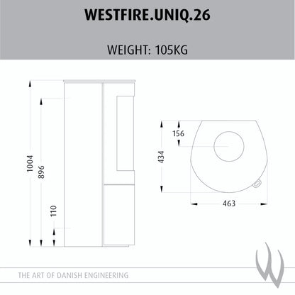 Westfire Uniq 26 SE Wood Stove