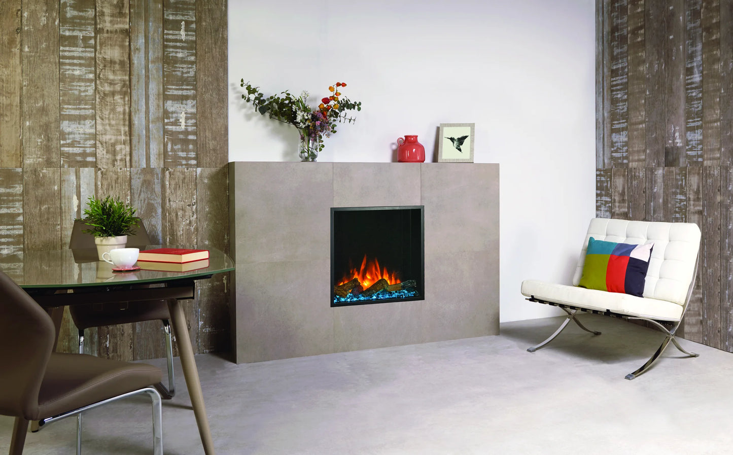 eReflex 55RW with log Fuel Effect Shown as Inset installation_ER5507