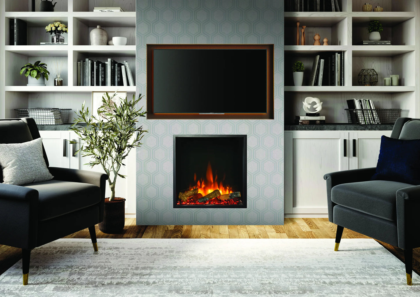 eReflex 55RW with log Fuel Effect Shown as Inset installation_JW003