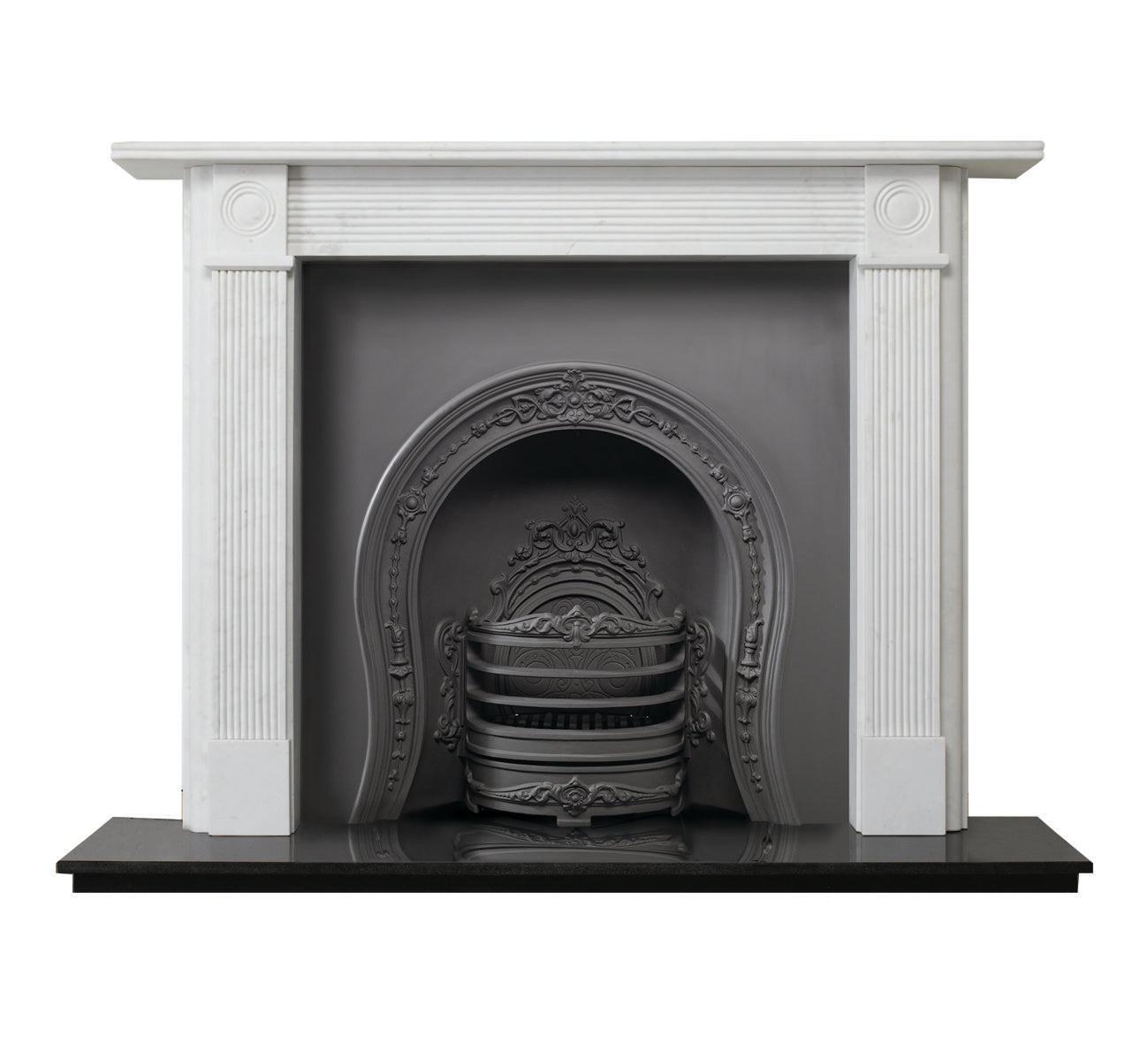 Gazco Georgian Roundel Limestone Mantel