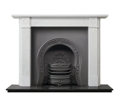 Gazco Georgian Roundel Limestone Mantel