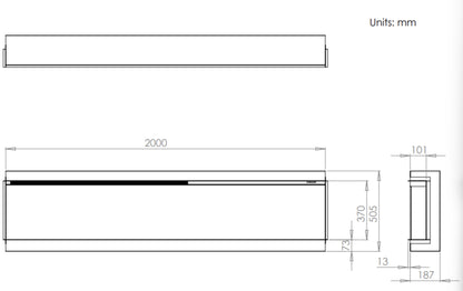 Charlton & Jenrick i2000e Slimline Electric Fire