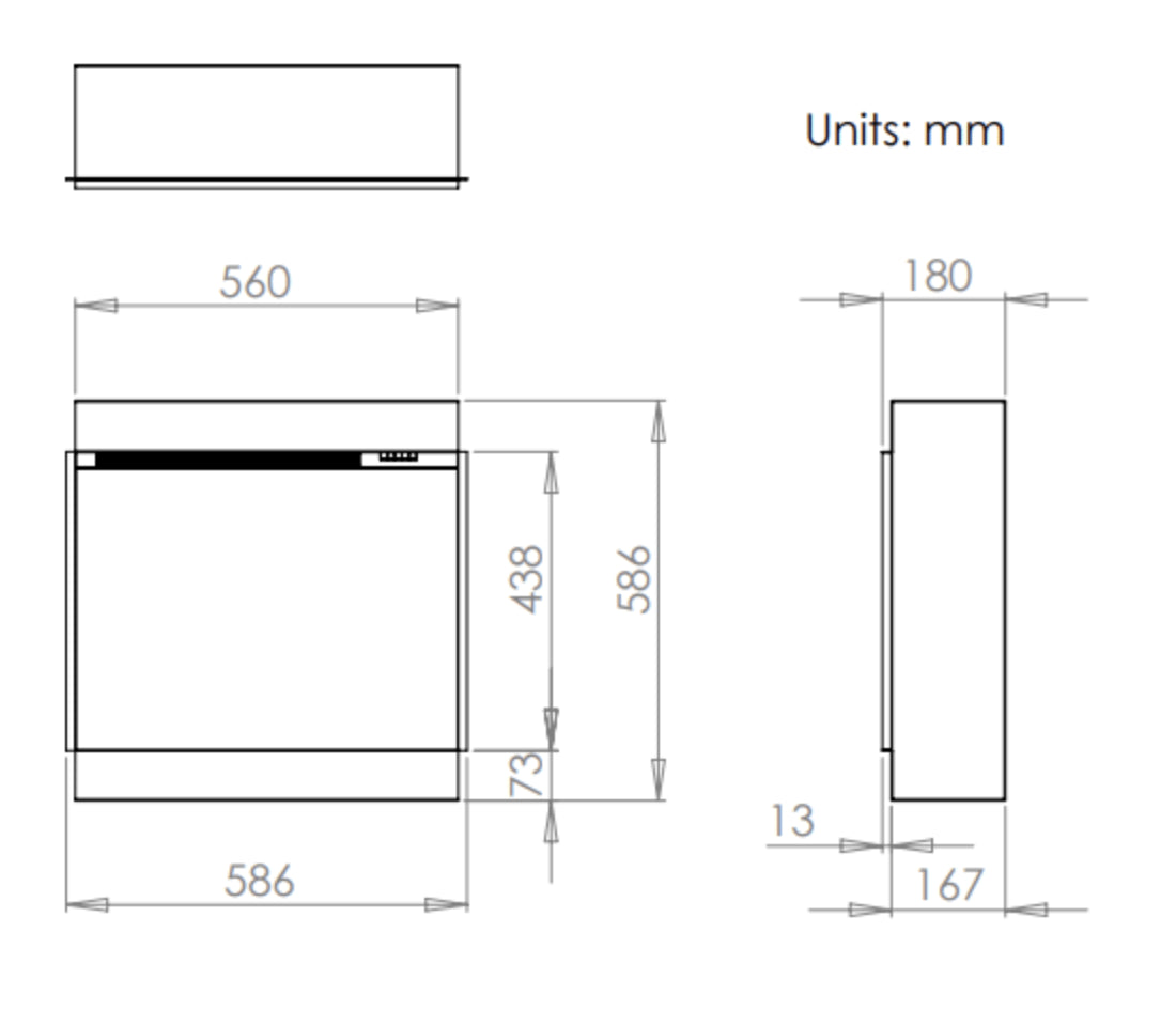Charlton & Jenrick i560e Slimline Electric Fire