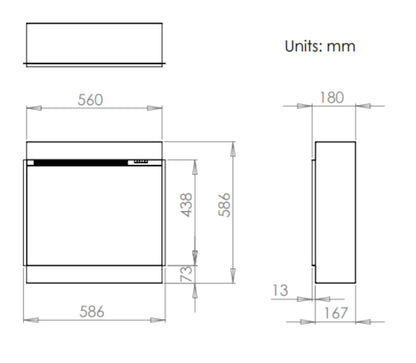 Charlton & Jenrick i560e Slimline Electric Fire
