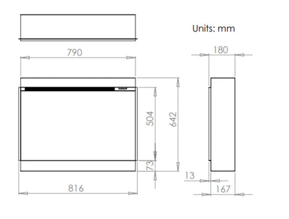 Charlton & Jenrick i790e Slimline Electric Fire