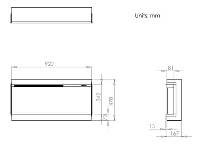 Charlton & Jenrick i920e Slimline Electric Fire