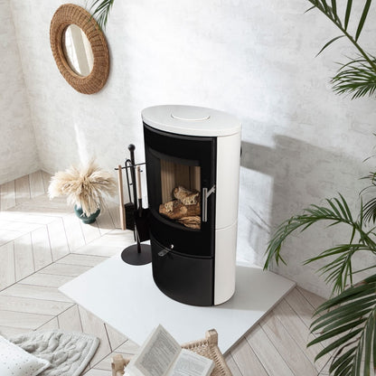 Arada Lagom White Ceramic (Series 2) Wood Burning Stove