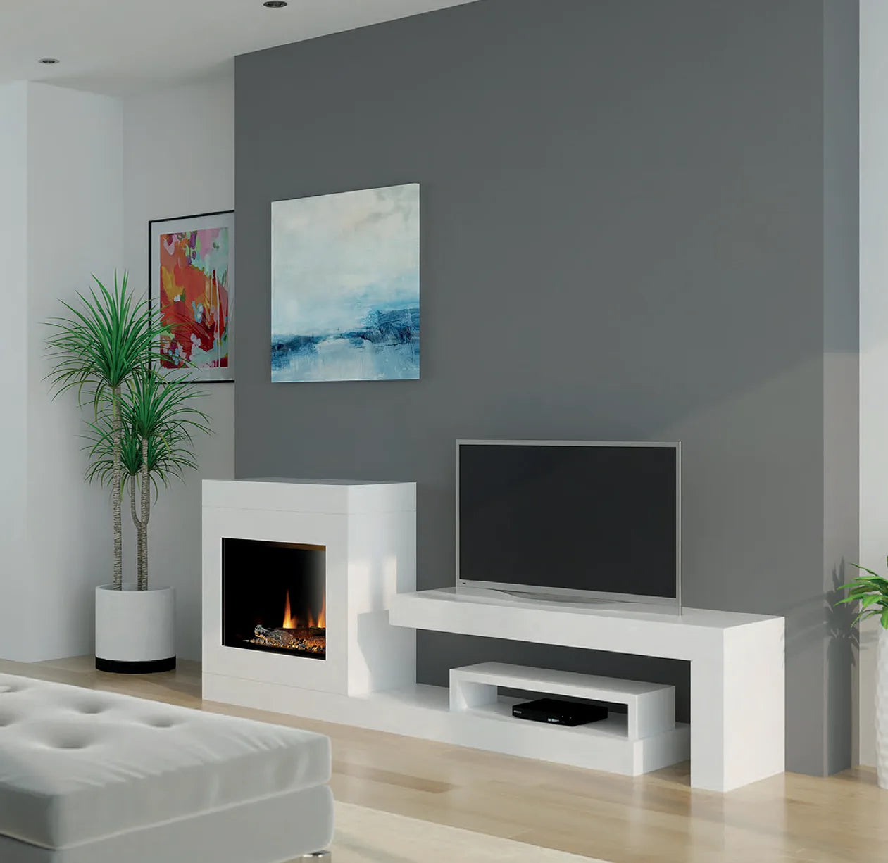 OER Rialto Flametek Electric Fireplace