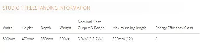 Stovax Studio 1 Freestanding Wood Stove