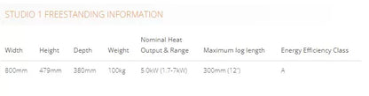 Stovax Studio 1 Freestanding Wood Stove