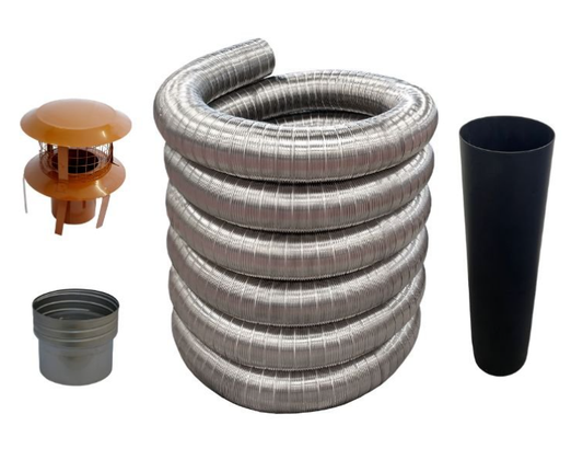 155MM 10 Metre 316 Flex Pack 2 With Prima Adapto